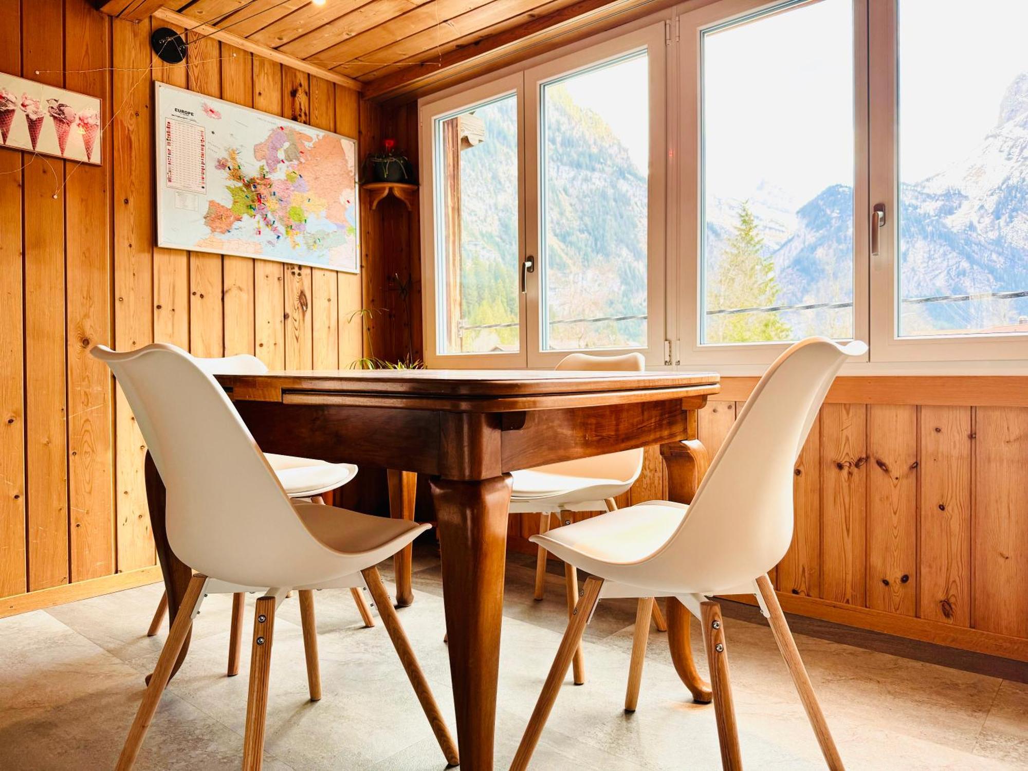 Cozy Apartment In Vintage House In Kandersteg Exterior foto