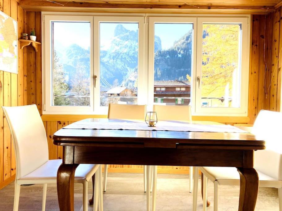 Cozy Apartment In Vintage House In Kandersteg Exterior foto